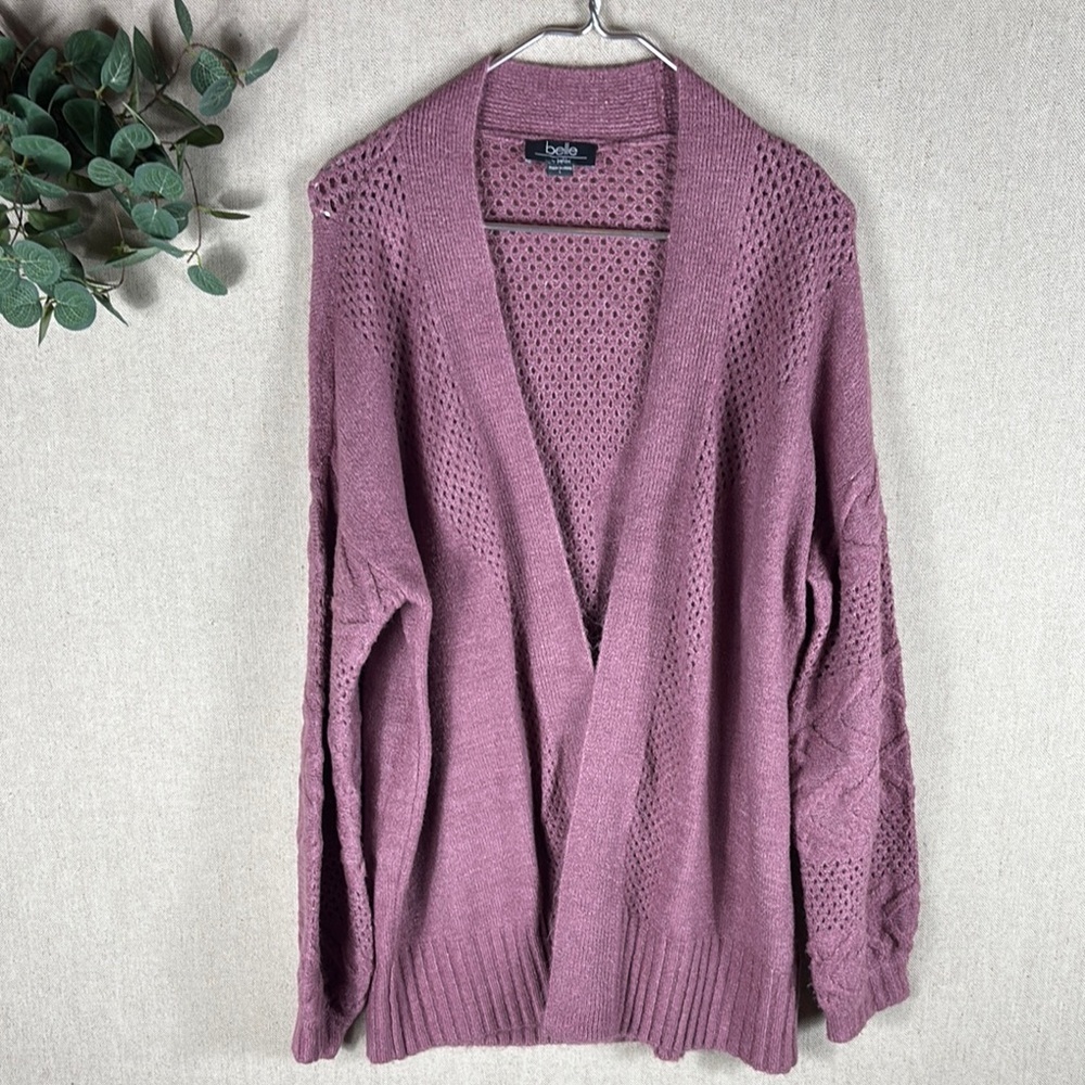 Belle by Belldini > Mauve Cardigan Large
